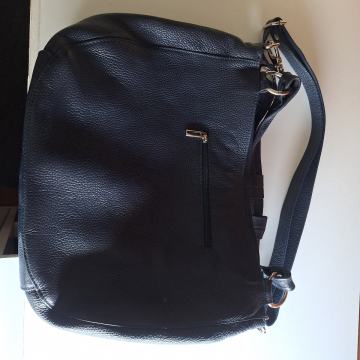 Modra usnjena torbica