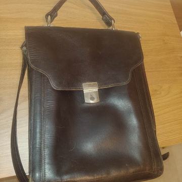 Moška torbica iz pravega usnja