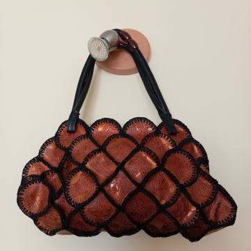 Red bag usnjena rjavo črna torbica - kot nova