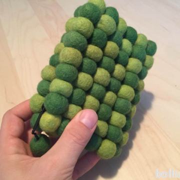 Torbica, denarnica iz polstene volne - filca