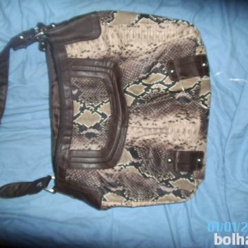 Ženska usnjena torbica s kačjim vzorcem 35x35cm