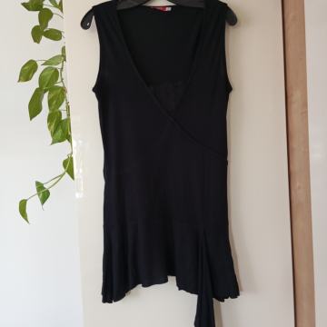 DOLGA ČRNA VISKOZNA TUNIKA M