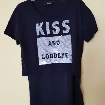 GUESS ČRNA DVOJNA TUNIKA S/M