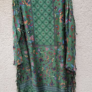 ZARA ZELENO PISANA TUNIKA S/M