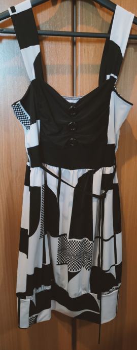 Ženska/dekliška črno-bela tunika, vel. M/S