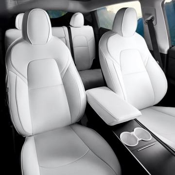 Bele Prevleke iz Pravega Usnja za Tesla Y