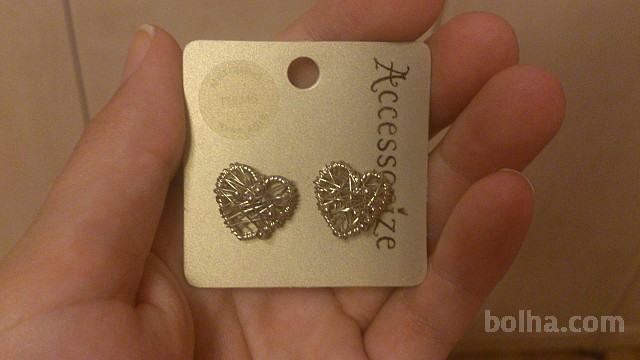 Accessorize uhani - srček