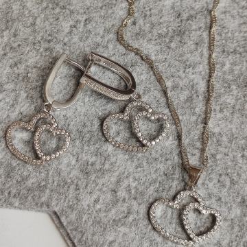 SET 925 SREBRNEGA NAKITA S ŠKATLO