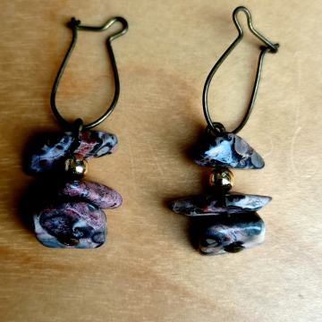 Viseči uhani s kamenčki