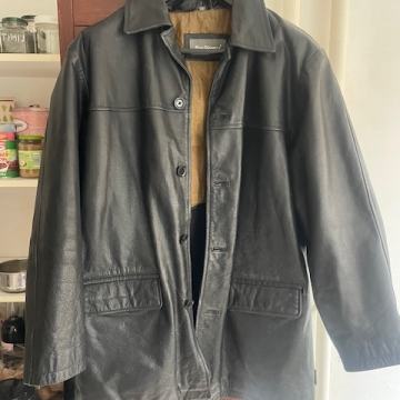 Ben Sherman vintage usnjena jakna L/XL črna
