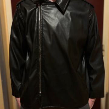 Črna Usnjena Jakna