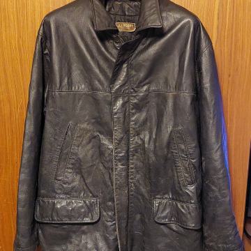 Moska usnjena daljša jakna 3/4