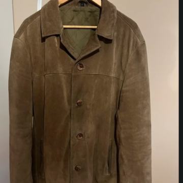 Usnjena jakna semiš vintage Large 100% usnje