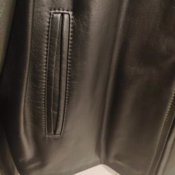 usnjena jakna, unikat, črne barve, nova