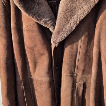 usnjena moška jakna-plašč