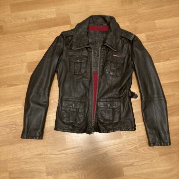 Usnjena ženska jakna Superdry