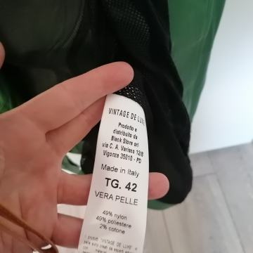 Zelena usnjena jakna