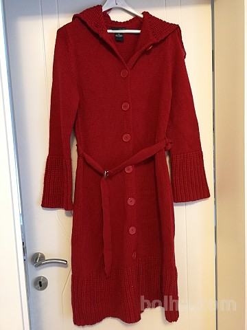 Jakna prehodna 42, Pletena bombažna dolga jopa, majice Comma 36