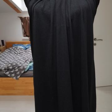 BALOTTI št. 38 / 40 črna obleka iz bombaža s kamenčki