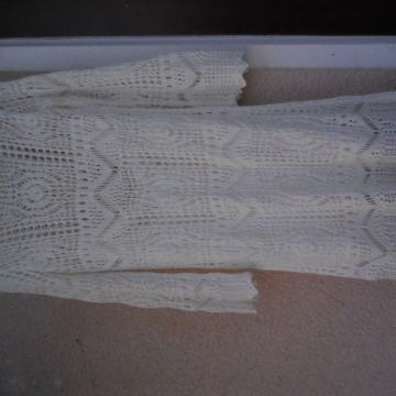 NOVA BELA PLETENA OBLEKA S/M