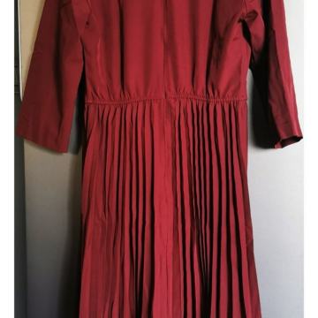 elegantna bordo rdeča obleka, M