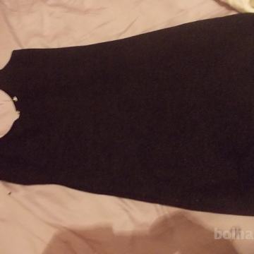 Elegantna črna obleka-tunika vel.34-36