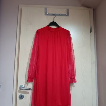 Rdeča elegantna obleka M