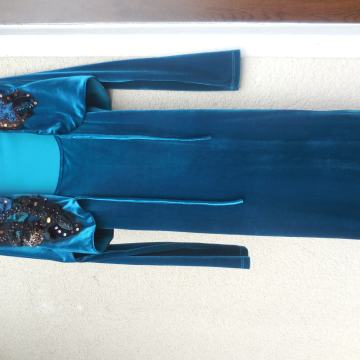 ZELEN KOMPLET OBLEKA IN BOLERO S/M