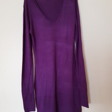 ZILCH VIJOLČNA PLETENA OBLEKA M