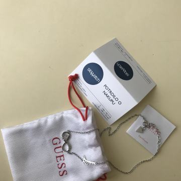 Guess verižica Endless love, nerjaveče jeklo in diamanti