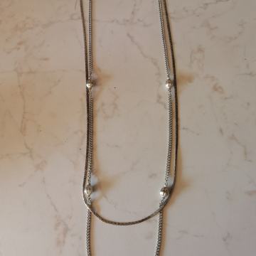 Nakit/daljša dvojna verižica 43cm