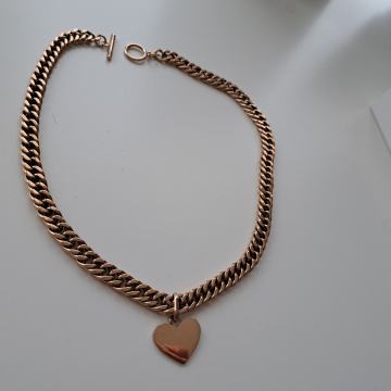 Ogrlica Abbot Lyon v rose gold barvi