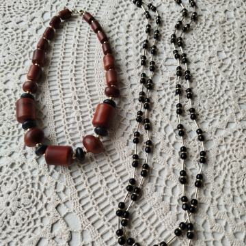 Ogrlica in dolga verižica, brezhibno