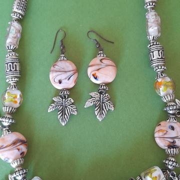 Komplet ogrlica in uhani