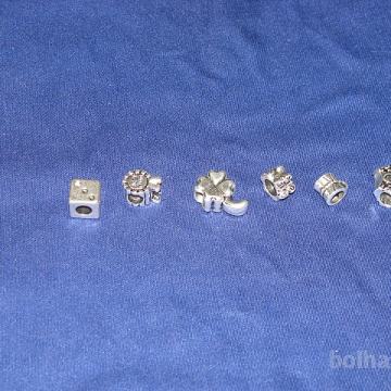Perle Tibetanske srebrnaste legure 0,20 EUR.kos