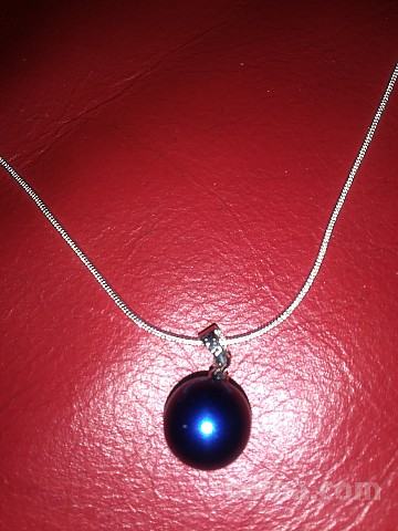 Srebrna verižica 54 cm s perlo-srebro 925 čudovito darilo