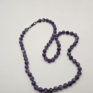 Ogrlica iz naravnega ametista – 63 cm