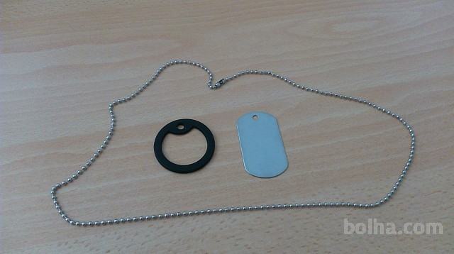 Verižica s ploščico - vojaška ploščica