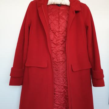 Plašč H&M  s kapuco iz kašmir volne