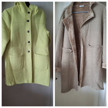 prodam plašč bukle - vijola,črna barve .