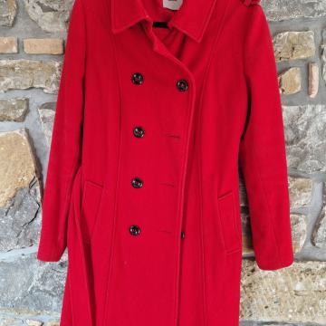 Ženski plašč rdeči ASOS vel. EU 42