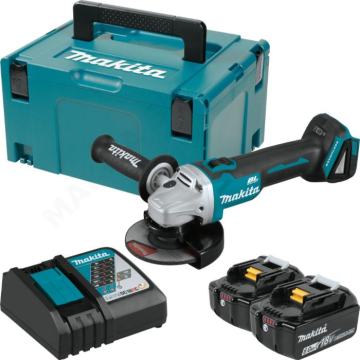 MAKITA DGA506RGJ Akumulatorski kotni brusilnik, 125mm, SET