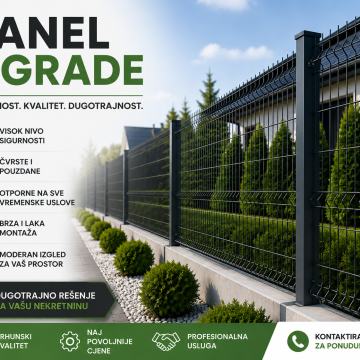 VRTNA OGRAJA PANEL OGRAJE NAJCENEJŠE NA TRGU 10.08 Eur/kos