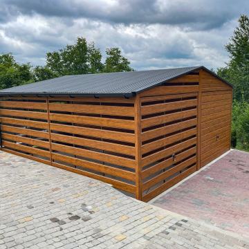 KOVINSKA GARAŽA 6 × 6 m – 36 m²! Svetli zlati hrast