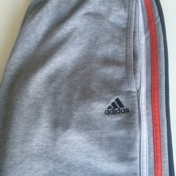 Adidas Essentials 3s Climalite hlače trenerka - velikost M - sive