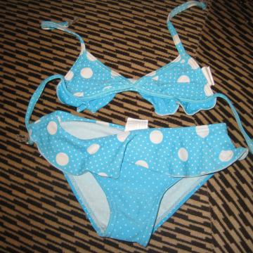 Dekliške kopalke-dvodelne, modre s pikami, CALZEDONIA, VEL.92
