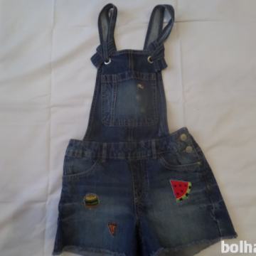 Jeans kombinezon št.140/146 (NOV)