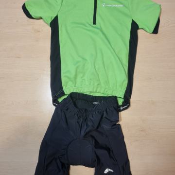 Kolesarski dres nakamura 140, kolesarske hlače, majica