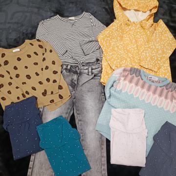 Komplet dekliških oblačil 98 do 104