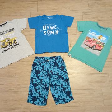 Komplet fantovskih poletnih oblačil 122/128